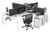 Quadro A Legs 4 Person Corner Workstation [1800L x 1800W with Cable Scallop] - Thumbnail 35 