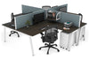 Quadro A Legs 4 Person Corner Workstation [1800L x 1800W with Cable Scallop] - Thumbnail 55 