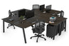 Quadro A Legs 4 Person Corner Workstation [1800L x 1800W with Cable Scallop] - Thumbnail 22 