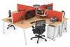 Quadro A Legs 4 Person Corner Workstation [1800L x 1800W with Cable Scallop] - Thumbnail 37 