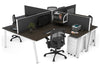 Quadro A Legs 4 Person Corner Workstation [1800L x 1800W with Cable Scallop] - Thumbnail 56 