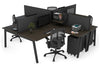 Quadro A Legs 4 Person Corner Workstation [1800L x 1800W with Cable Scallop] - Thumbnail 28 