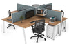 Quadro A Legs 4 Person Corner Workstation [1800L x 1800W with Cable Scallop] - Thumbnail 48 