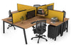 Quadro A Legs 4 Person Corner Workstation [1800L x 1800W with Cable Scallop] - Thumbnail 17 