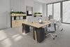Quadro A Legs 4 Person Office Workstation - Wood Legs Cross Beam [1600L x 700W] - Thumbnail 44 