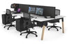 Quadro A Legs 4 Person Office Workstation - Wood Legs Cross Beam [1600L x 700W] - Thumbnail 53 