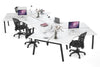 Quadro A Legs 6 Person 120 Degree Office Workstation - Thumbnail 8 