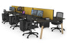 Quadro A Legs 6 Person Office Workstation - Wood Legs Cross Beam [1800L x 700W] - Thumbnail 80 
