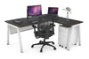 Quadro A Legs L-Shaped Corner Office Desk [1400L x 1550W with Cable Scallop] - Thumbnail 12 