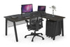 Quadro A Legs L-Shaped Corner Office Desk [1600L x 1800W with Cable Scallop] - Thumbnail 25 