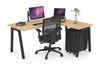 Quadro A Legs L-Shaped Corner Office Desk [1800L x 1450W] - Thumbnail 18 