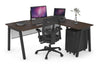 Quadro A Legs L-Shaped Corner Office Desk [1800L x 1550W with Cable Scallop] - Thumbnail 19 