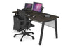 Quadro A Legs Office Desk [1400L x 800W with Cable Scallop] - Thumbnail 23 