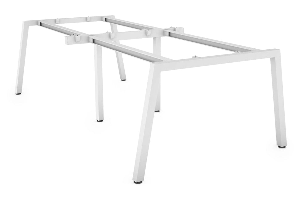Quadro A Legs Table Frame [White]-2400 x 1200  