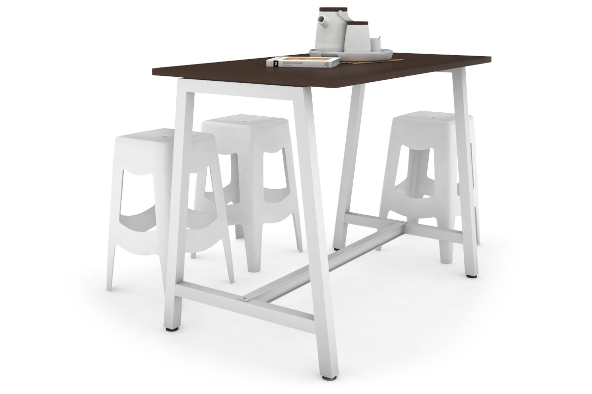 Quadro A Legs Counter Table - 925H [1200L x 700W] Jasonl white leg wenge none