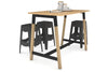 Quadro A Legs Counter Table Wood Legs Cross Beam - 925H [1400L x 700W] - Thumbnail 12 