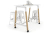 Quadro A Legs Counter Table Wood Legs Cross Beam - 925H [1400L x 700W] - Thumbnail 1 
