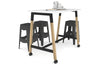 Quadro A Legs Counter Table Wood Legs Cross Beam - 925H [1400L x 700W] - Thumbnail 8 