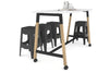 Quadro A Legs Counter Table Wood Legs Cross Beam - 925H [1600L x 700W] - Thumbnail 8 