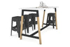 Quadro A Legs Counter Table Wood Legs Cross Beam - 925H [1600L x 700W] - Thumbnail 10 