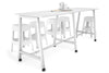 Quadro A Legs Large Counter Table [2400L x 700W] - Thumbnail 5 