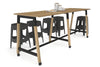 Quadro A Legs Large Counter Table - Wood Legs Cross Beam [2800L x 700W] - Thumbnail 17 