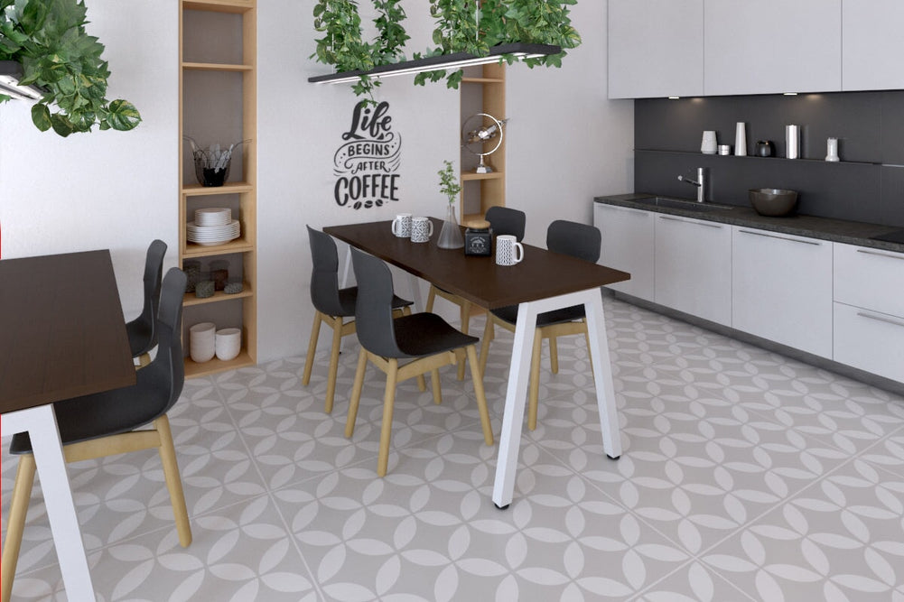 Quadro A Legs Table [1000L x 600W]-white leg dark oak 