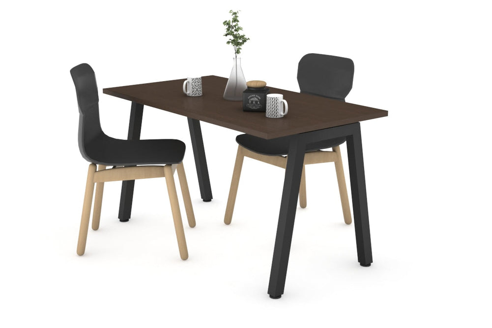 Quadro A Legs Table [1000L x 600W]-black leg wenge 