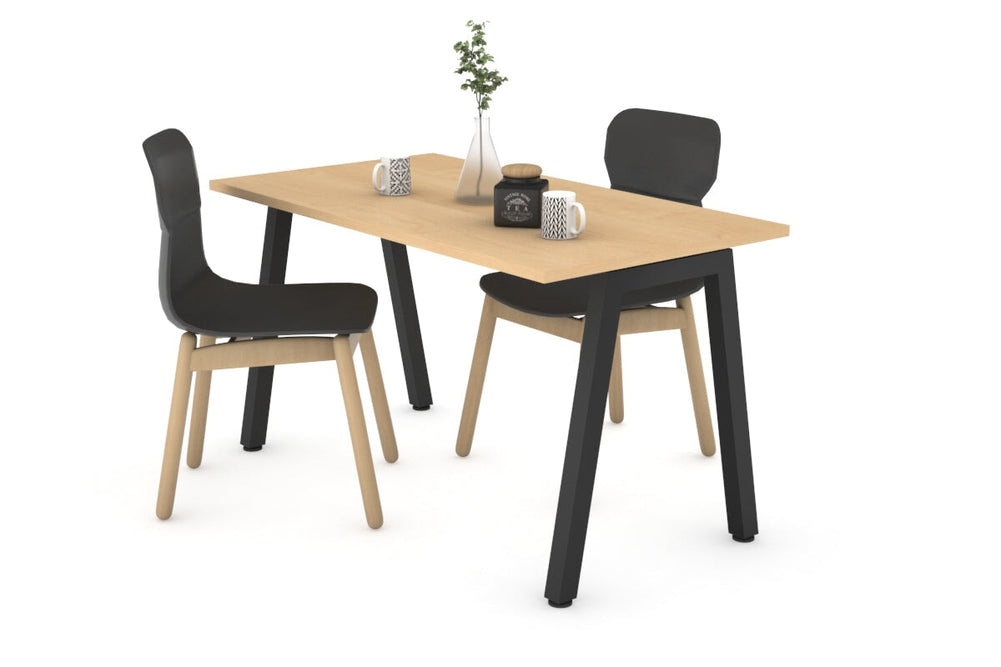 Quadro A Legs Table [1000L x 600W]-black leg maple 