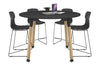 Quadro Counter Wood Legs Round Table [1200 mm] - Thumbnail 21 