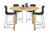 Quadro Counter Wood Legs Round Table [1200 mm] - Thumbnail 14 