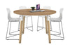 Quadro Counter Wood Legs Round Table [1200 mm] - Thumbnail 6 