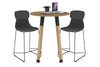 Quadro Counter Wood Legs Round Table [700 mm] - Thumbnail 15 