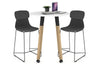 Quadro Counter Wood Legs Round Table [700 mm] - Thumbnail 11 