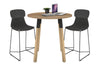 Quadro Counter Wood Legs Round Table [800 mm] - Thumbnail 14 