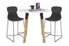 Quadro Counter Wood Legs Round Table [800 mm] - Thumbnail 10 