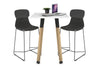 Quadro Counter Wood Legs Square Table [600L x 600W] - Thumbnail 5 