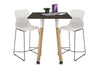 Quadro Counter Wood Legs Square Table [700L x 700W] - Thumbnail 9 