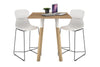 Quadro Counter Wood Legs Square Table [700L x 700W] - Thumbnail 6 