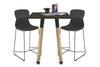Quadro Counter Wood Legs Square Table [700L x 700W] - Thumbnail 17 