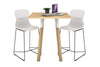 Quadro Counter Wood Legs Square Table [700L x 700W] - Thumbnail 4 