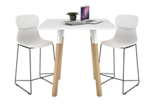  - Quadro Counter Wood Single Leg Square Table [800L x 800W] - 1
