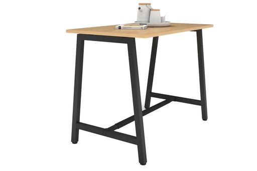 Quadro Dry Bar Table Frame A Legs [1200L x 700W]-black wheels 