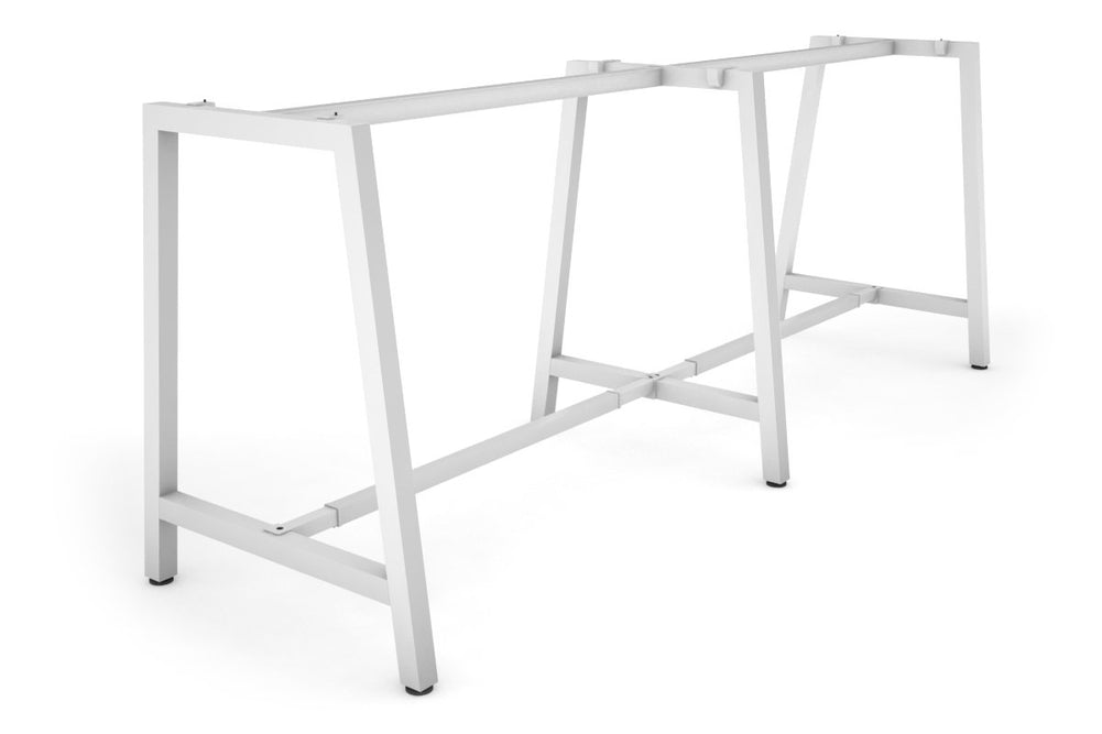 Quadro Dry Bar Table Frame A Legs [2400L x 1200W]-white none 