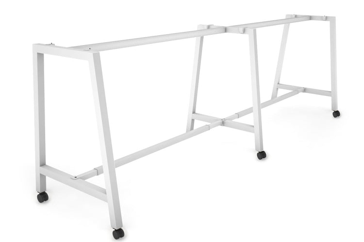 Quadro Dry Bar Table Frame A Legs [3600L x 1200W] Jasonl white wheels 