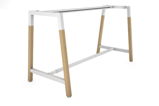 Quadro Dry Bar Table Frame Wood A Legs [1000L x 1000W] Jasonl white cross beam none 