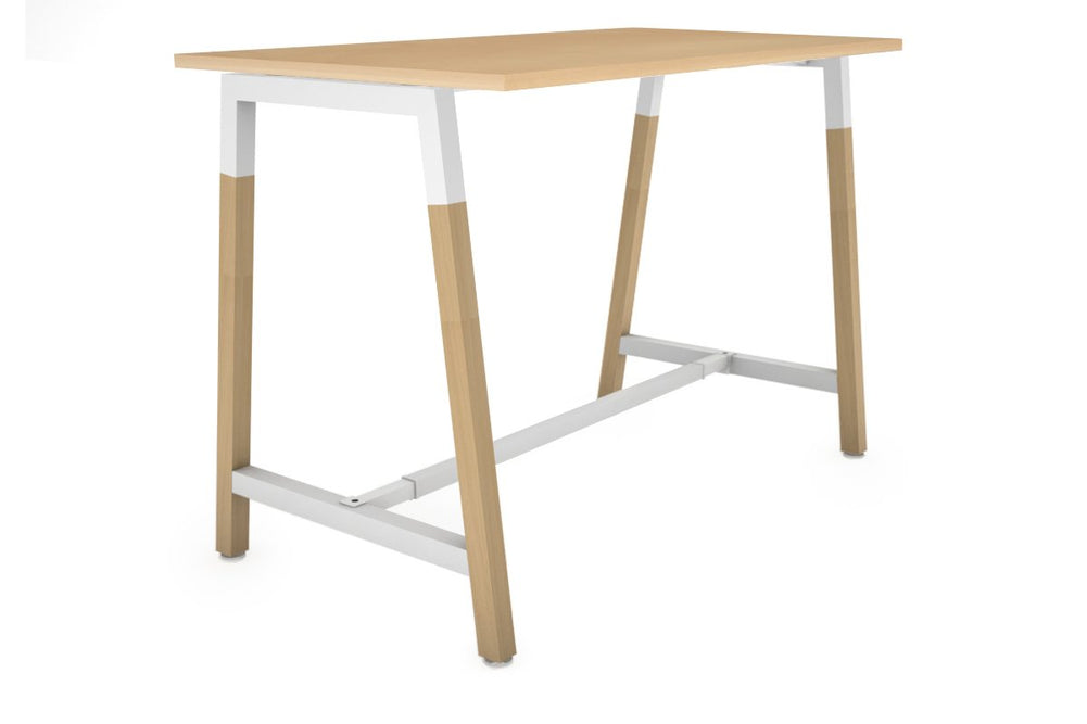 Quadro Dry Bar Table Frame Wood A Legs Cross Beam [1200L x 700W]-black cross beam wheels 