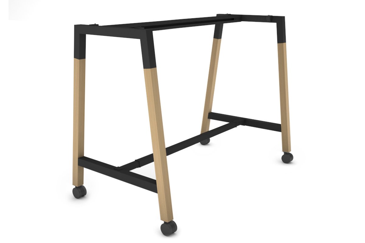 Quadro Dry Bar Table Frame Wood A Legs [1200L x 700W] Jasonl black cross beam wheels 