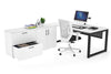 Quadro Loop Executive Setting - Black Frame [1800L x 800W with Cable Scallop] - Thumbnail 7 
