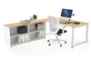 Quadro Loop Executive Setting - White Frame [1600L x 800W with Cable Scallop] - Thumbnail 14 